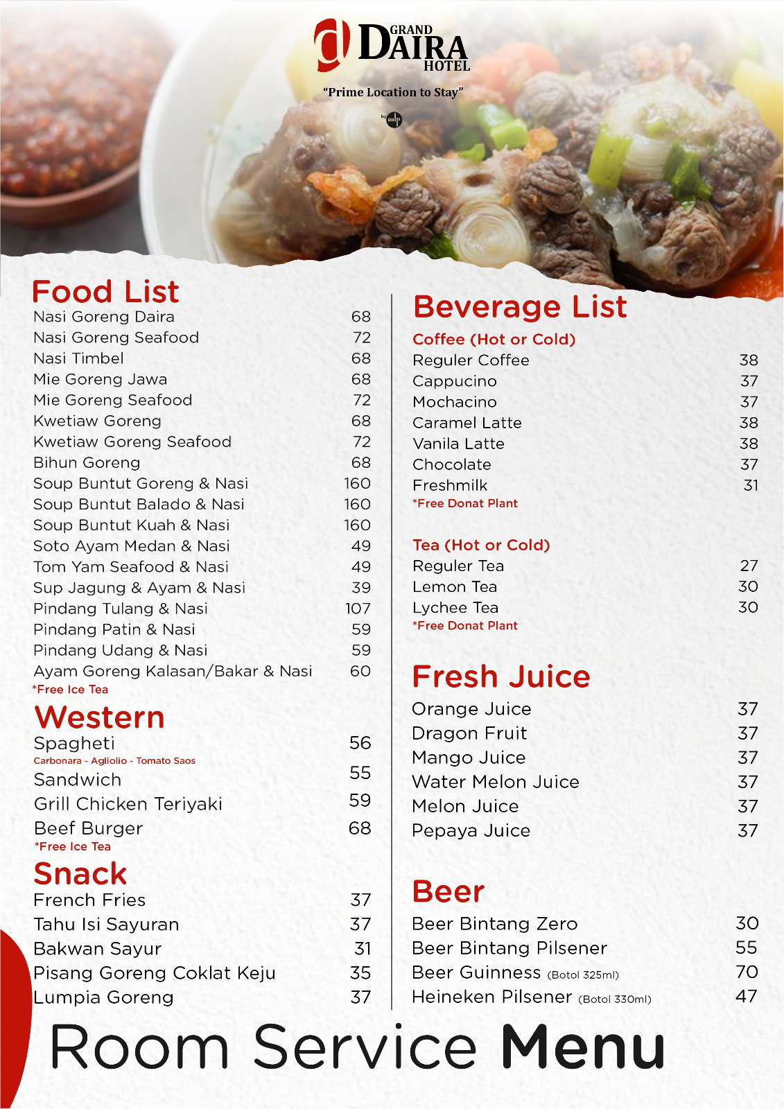 Menu 2 grand daira