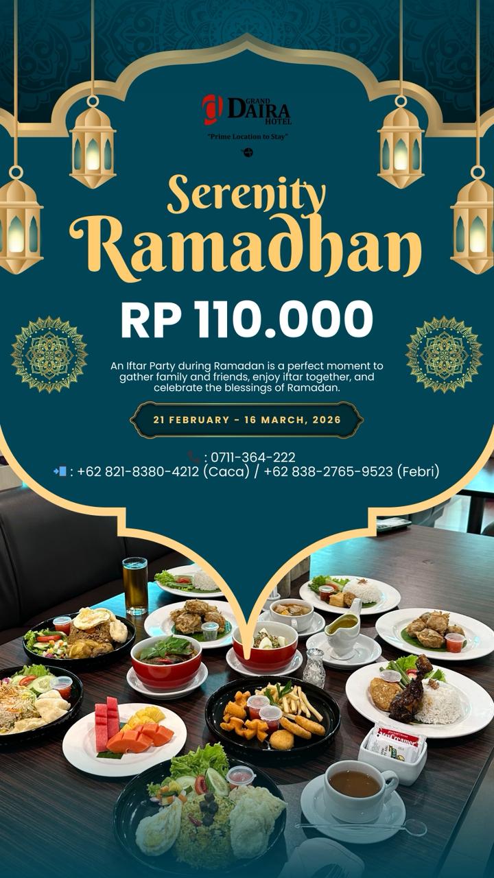 SERENITY RAMADHAN RP 110.000 NET/PAX ALL YOU CAN EAT